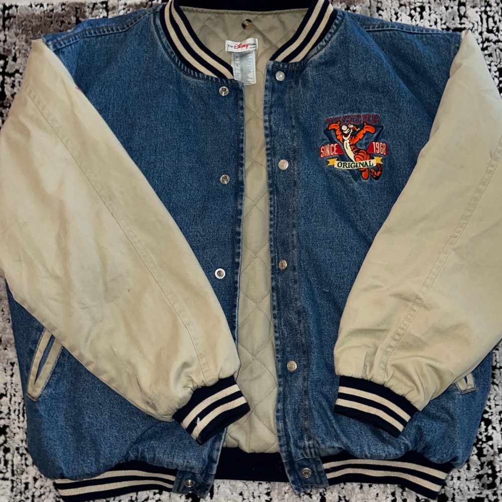DISNEY EMBROIDERED TIGGER VARSITY JACKET